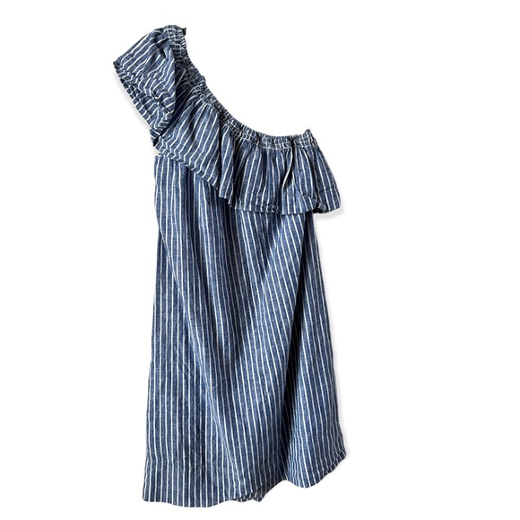 Madewell One Shoulder Ruffle Dress Size XXS - Picture 2 of 7